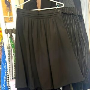 Classic Black Pleated Skirt